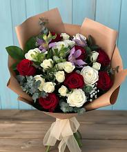 Букет цветов из:  Розы и Альстромерии в Кадошкино