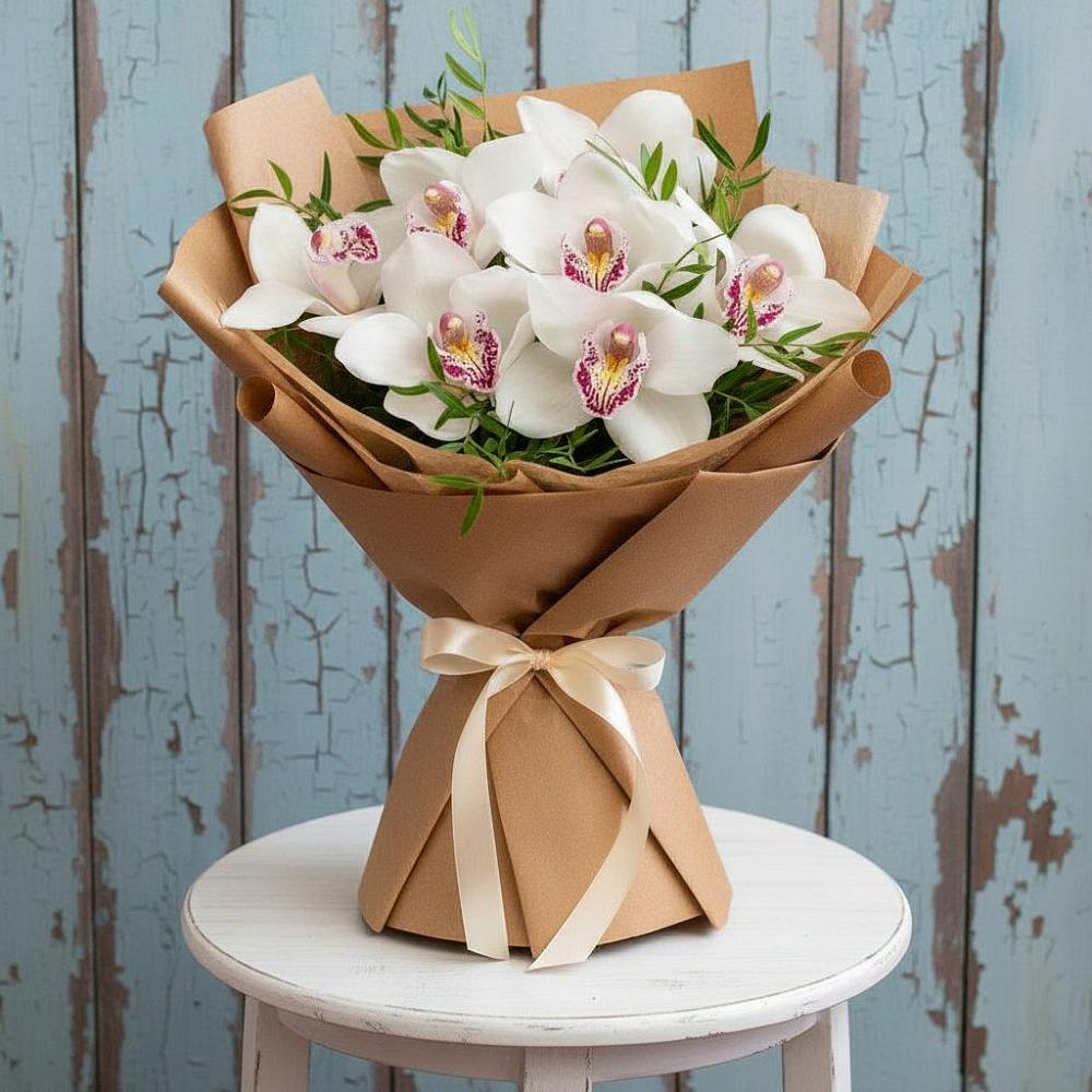 Букет цветов из: Орхидеи и Розы в Кадошкино