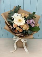 Букет цветов из:  Герберы и Хризантемы в Кадошкино