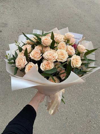 Букет Кремовые розы Латте в Кадошкино