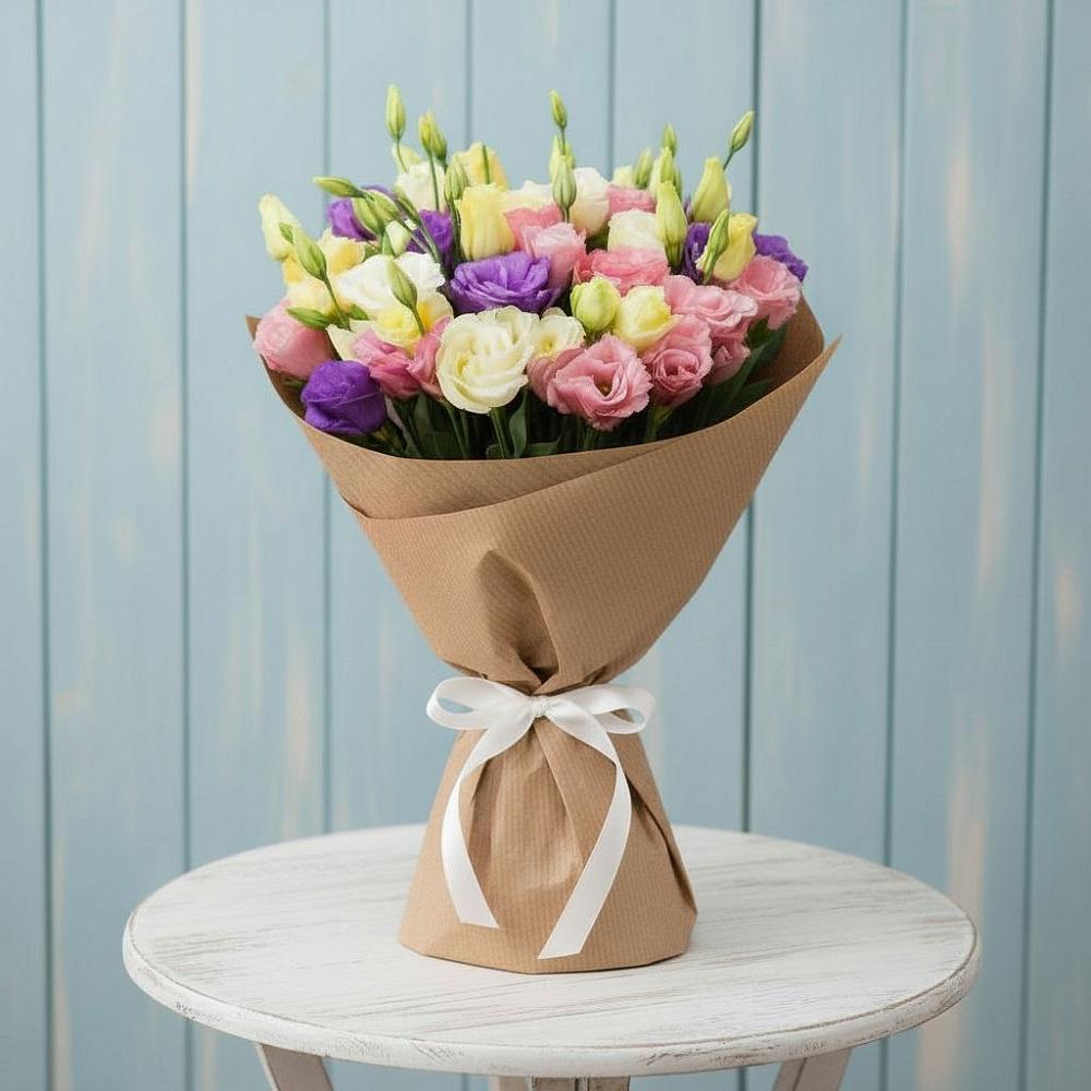 Букет цветов из: Лизиантусы в Кадошкино