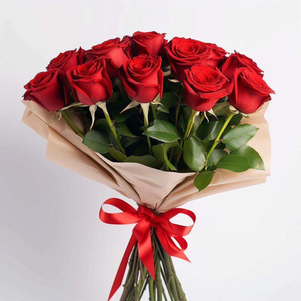 Букет 11 Красных роз Эдлесс Лав в Кадошкино
