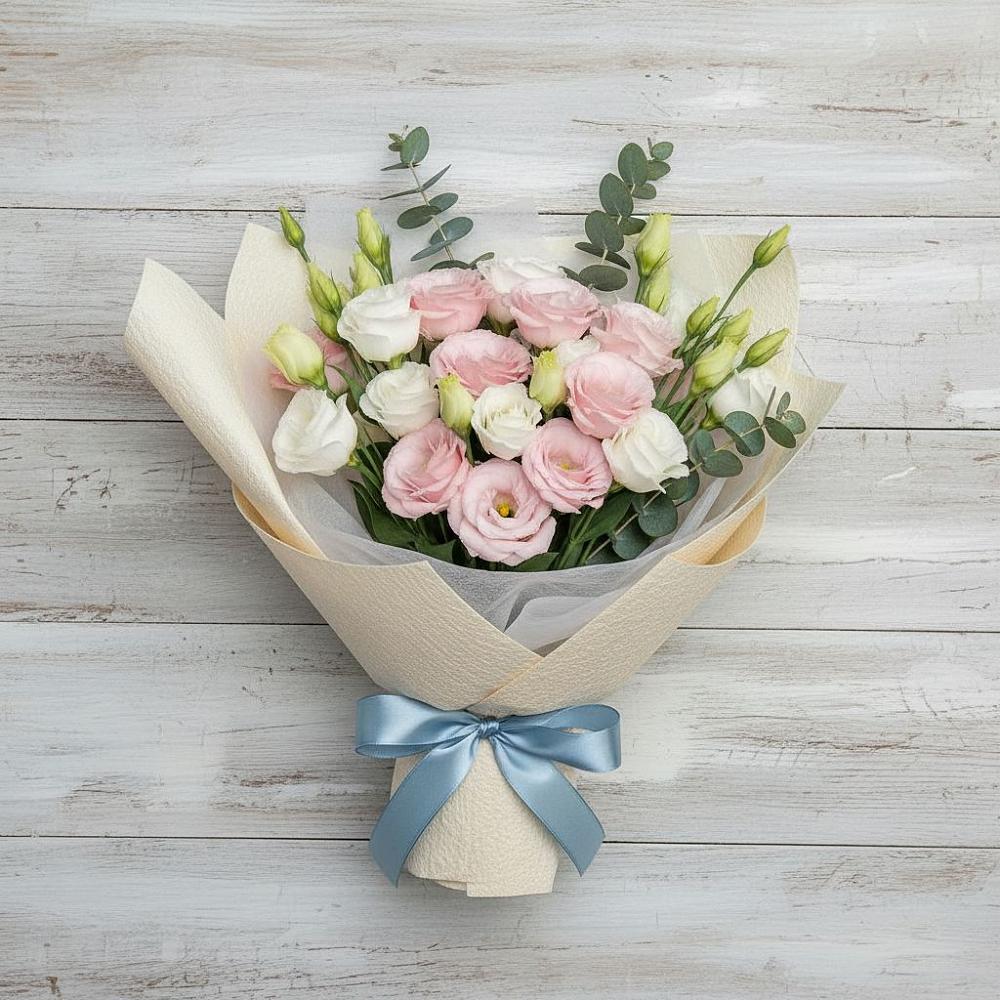 Букет цветов из: Лизиантусы в Кадошкино